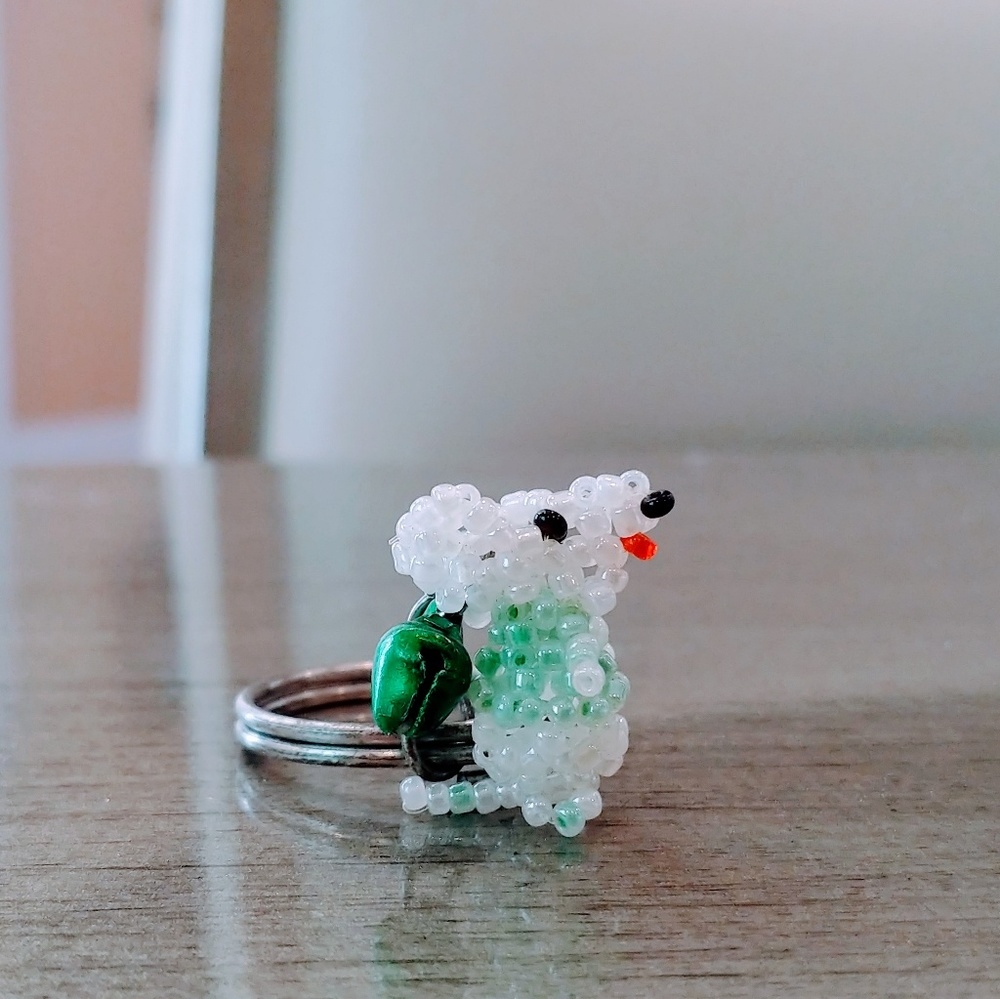 Mouse Beaded Key Chain
